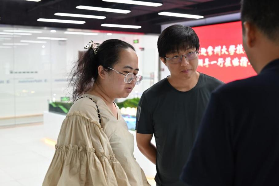 常州大學(xué)技術(shù)轉(zhuǎn)移中心陸奕仲、尹曉靚、楊勇老師一行赴航譜時(shí)代參觀交流